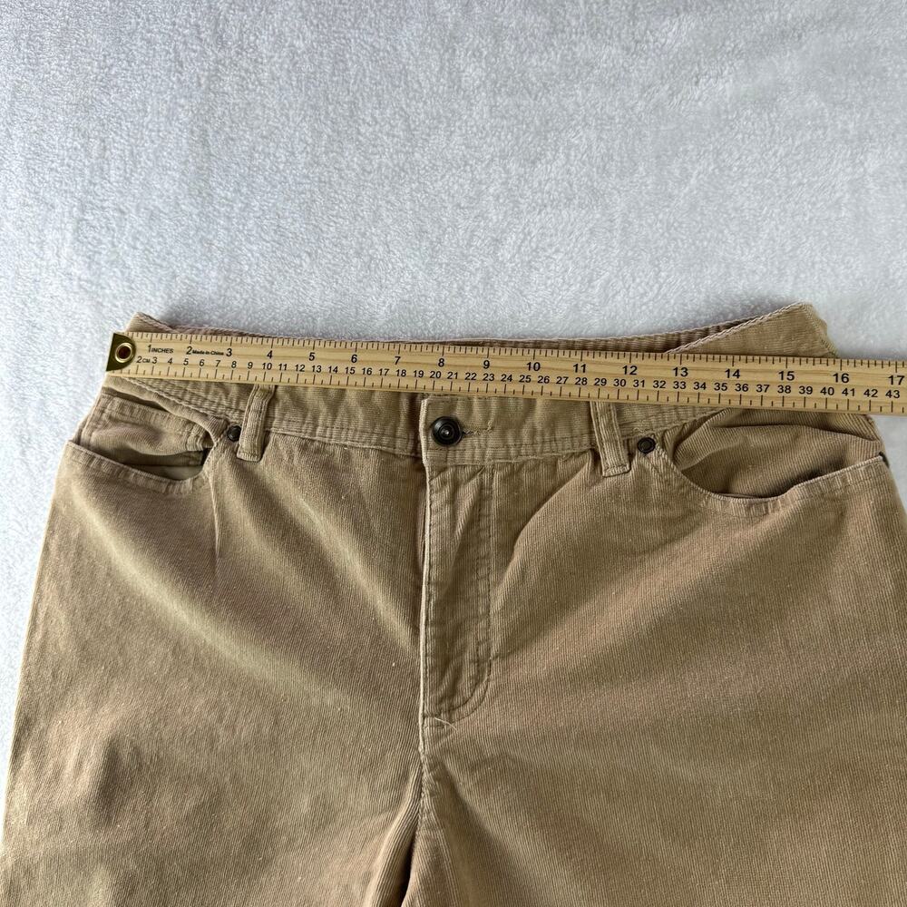 Style & Co Petite Corduroy Pants Women 12P Beige Tan Straight Leg Stretch Casual - Picture 6 of 11